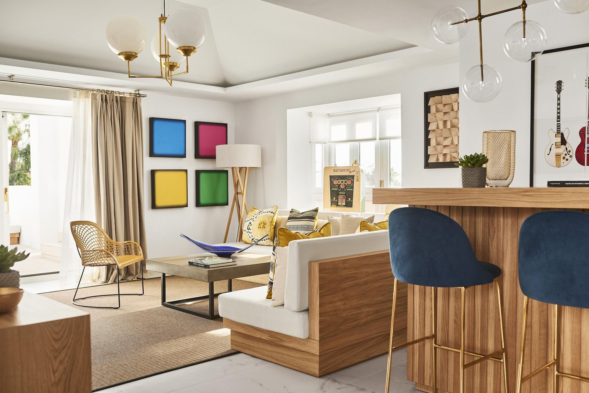 Nobu Hotel Marbella (Adults Only) Exterior foto 3D rendering of a living room